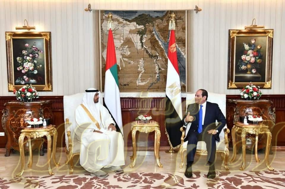 وصول سمو الشيخ محمد بن زايد آل نهيان ولى عهد أبو ظبي إلى القاهرة.