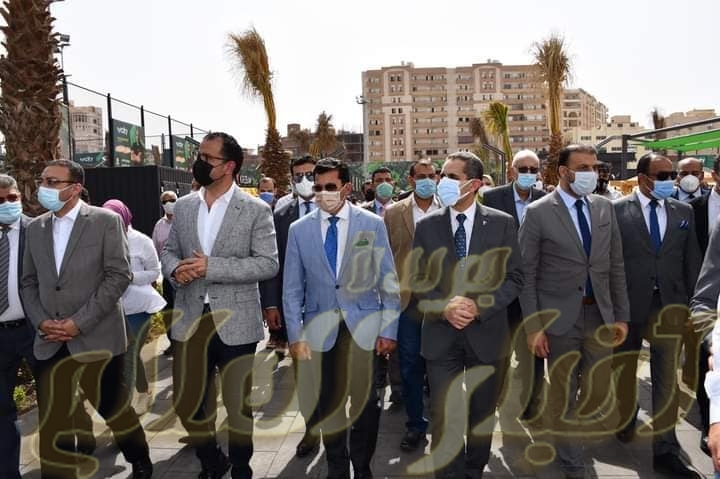 وزير الرياضة ومحافظ الغربية يشهدان الإفتتاح الجزئي لنادي سيتي كلوب طنطا.