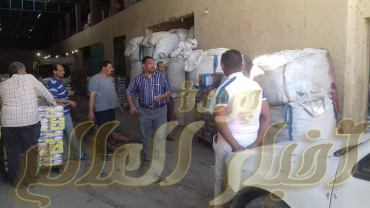 ضبط 45 طن ملح مجهول المصدروكميات اخرى من السلع فى حملة من تموين سوهاج