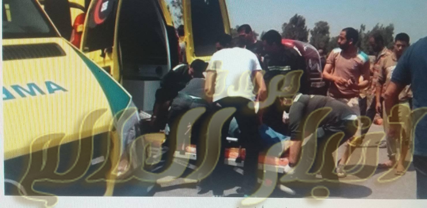 حادث انقلاب سياره ميكروباص ومصرع 3 واصابة 13 على الطريق الصحراوى الشرقى بسوهاج